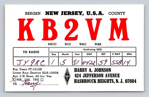 Ham radio qsl - qsl, bergen