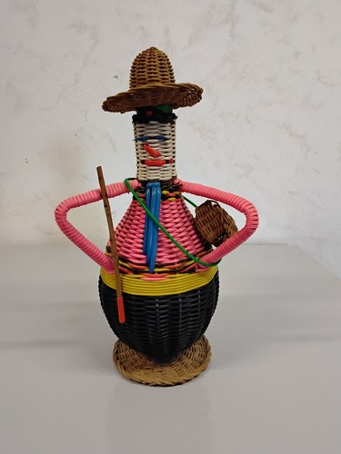 Bouteille bonhomme tressé - bouteille,