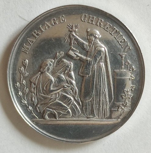 Medaille jeton mariage non - medaille,