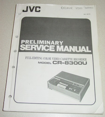 Jvc preliminary service manual - jvc,