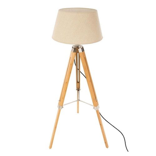 Lampadaire trépied bois - lampadaire,