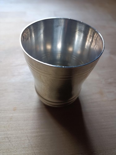 Timbale argent massif minerve