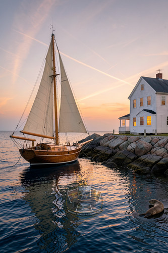 Classic wooden sloop cream - classic,
