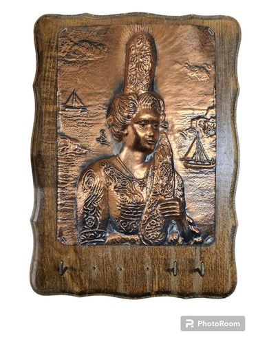 Porte clefs mural cuivre sur - porte,