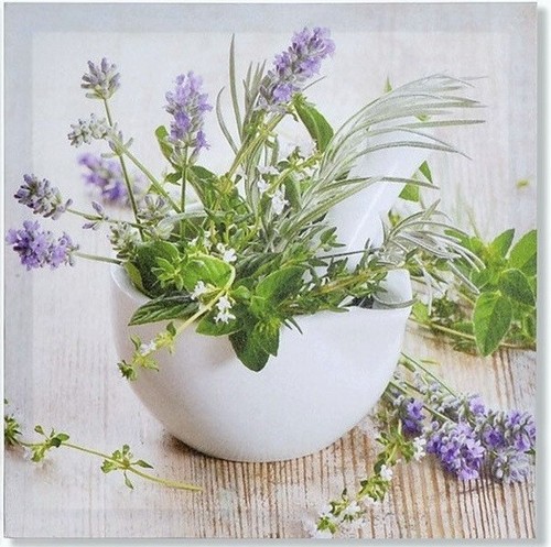 Tableau toile fleur - toile, lavande