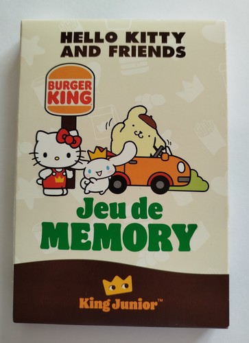 Jeu memory burger king - jeu, de