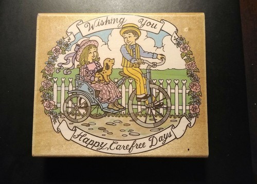 Vintage embossing arts - arts, bicycle