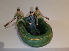STARLUX militaire commando (ref 5352) canot pneumatique et 3 figurines