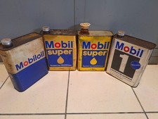 VINTAGE 4 BIDONS D'HUILE EN