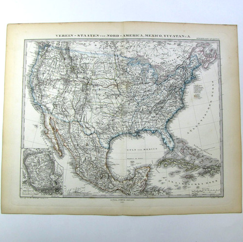 Carte map verein staaten - carte, u.s.a