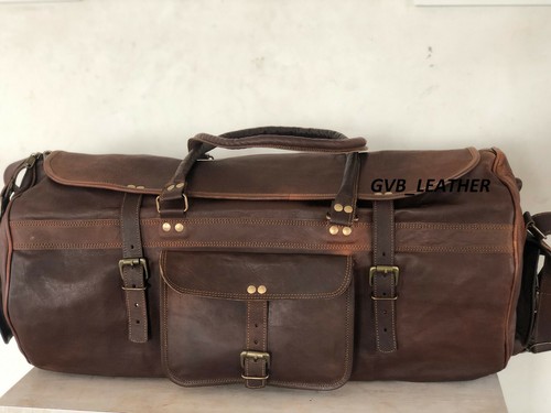 Sac cuir artisan polochon - cuir,