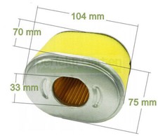 Filtre à air pour fraise à