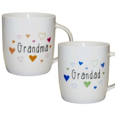 OS Chine 341ml Tasse Câlins Et Kisses Cadeau Emballé - Mamie, Papy Ou Set