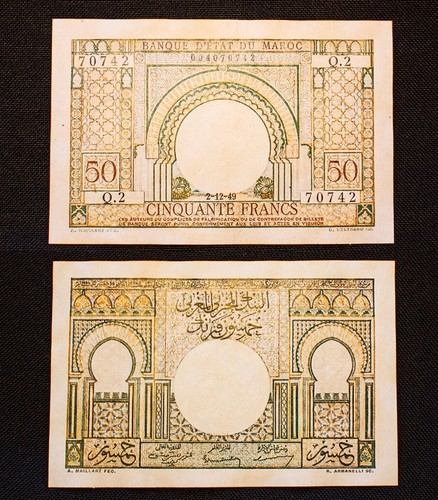 1949 francs maroc - -, 50