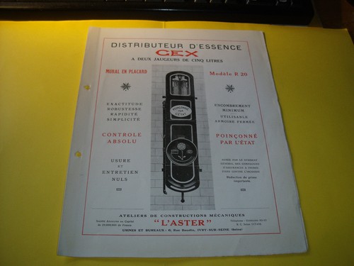 Depliant epoque pompe a - pompe,