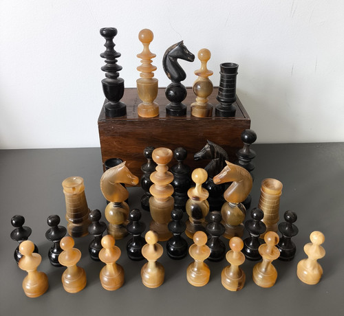 Antique french jeu échecs - jeu, d'échecs