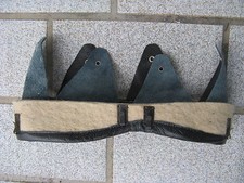 Ww2 coiffe cuir agrafes - cuir,