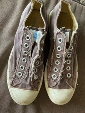 CONVERSE ALL STAR SANS LACETS 37.5 MARRON STYLE USED, CANON !
