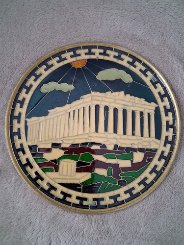 Assiette murale émaillée - assiette,