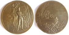 Médaille Course de Guidon Nancéien 1920 NANCY  cyclisme vélo Nu par Desaide