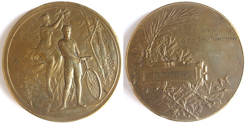 Médaille course guidon - médaille, de