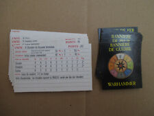 D22C23 WARHAMMER FANTASY BATTLE CARTES MAGIE + CARTES REGIMENTS (V5-1996)