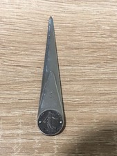 Joli coupe papier/marque-page Eloi PERNET en argent, 2 pièces 50 centimes argent