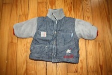 veste bébé 6 mois mi saison chemise jean fourrée polaire
