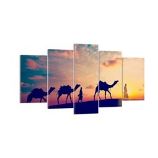 Impression sur Toile 160x85cm Tableaux Image Photo chameau caravane Decoration