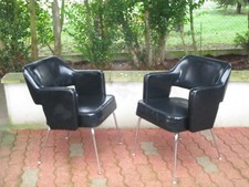 PAIRE DE FAUTEUILS DLG EPOQUE EERO SAARINEN KNOLL 1950/70
