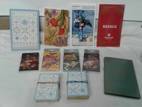 Bridge score pads - , tally