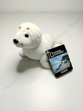 Peluche/Doudou Phoque/Otarie Blanc Crème 23cm - National Geographic Géographique
