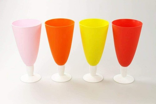 Lot verres pied coupes a - lot, 4