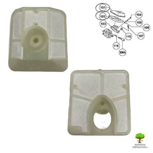 Filtre air complet scie - filtre,