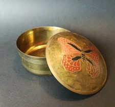 🦋 Ancienne boîte ronde en
