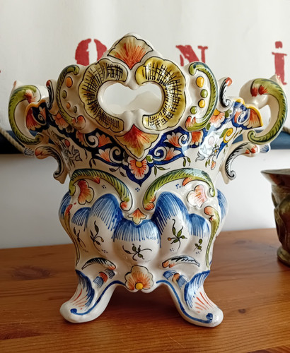 Vieux rouen ancien grand vase - vieux,