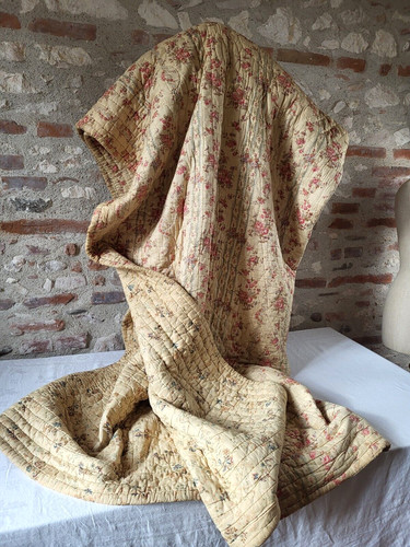Ancien couvre lit boutis - couvre,