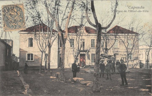 Cpa capendu place de - capendu,