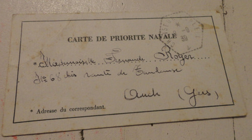 Lettre carte priorite - lettre, de