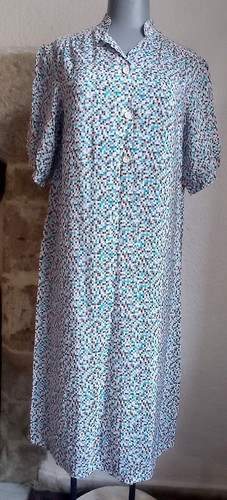 Robe vintage viscose motif