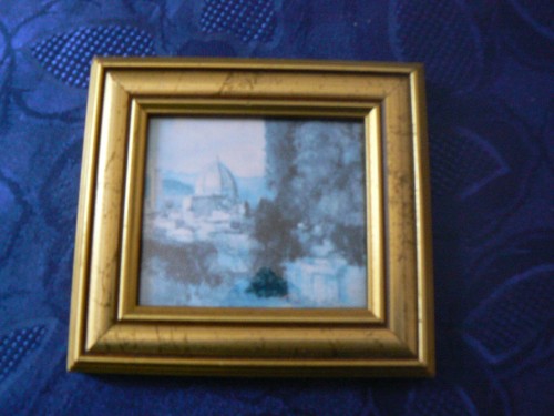 Ancien petit encadrement dore - ancien,