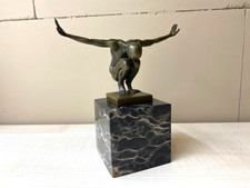 Sculpture Nageur en bronze sur