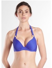 haut de bikini bandeau bleu Aubade taille Fr 90B Eur 75 Us 34