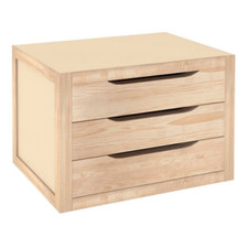 Commode en Bois De Pin Avec 3