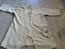 Adrienne Vittadini Cardigan sweater angora wool womens cover up knit S small