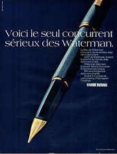 publicité Advertising 0422 1971  Waterman  le stylo  plume Concorde or