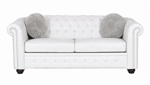 Canapé chesterfield blanc - canapé,