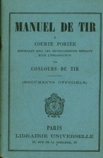 Livre ancien manuel de tir à