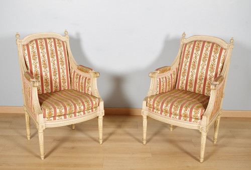 Paire bergères louis xvi - louis,