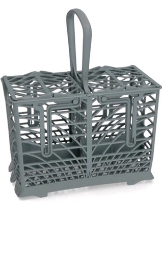 Panier porte couverts gris - panier,